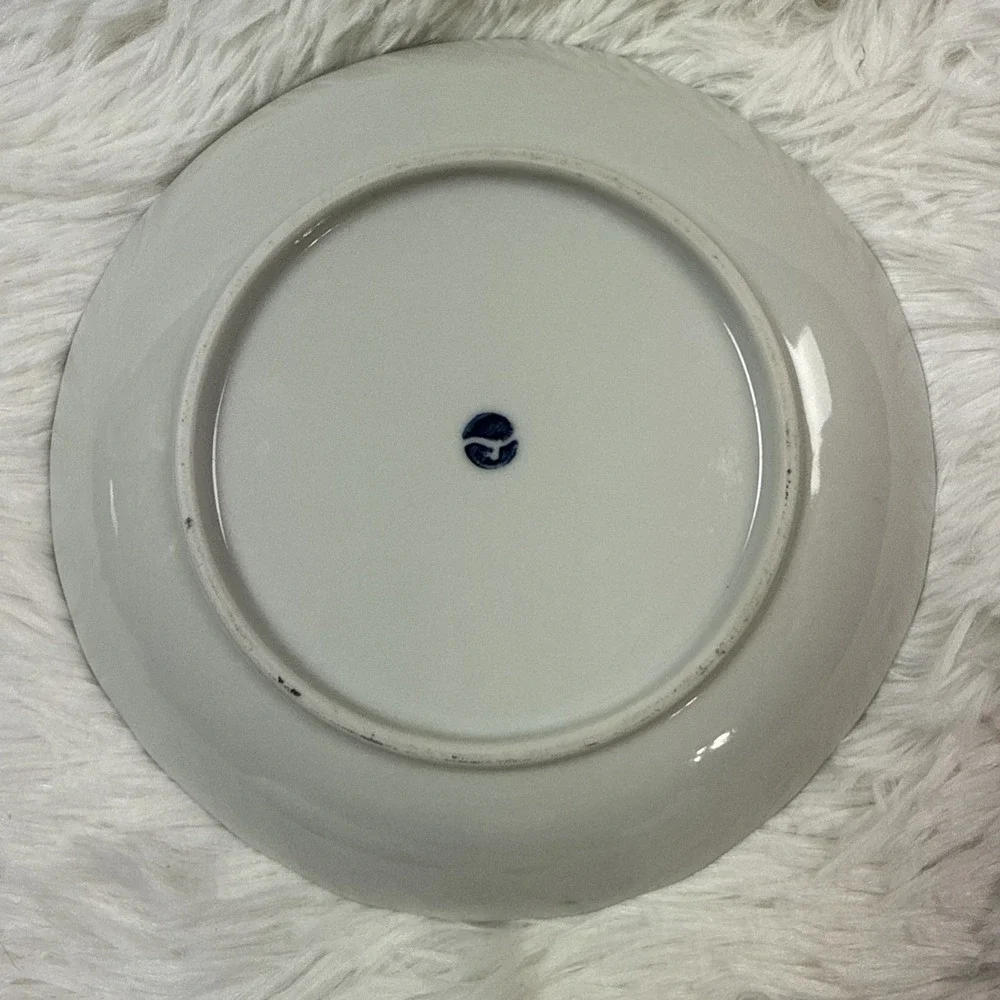 Japanese‎ Style Blue Floral Porcelain Salad Dessert Plate 7.5